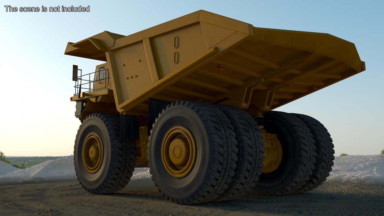 Mining Dump Truck Rigged 3D model