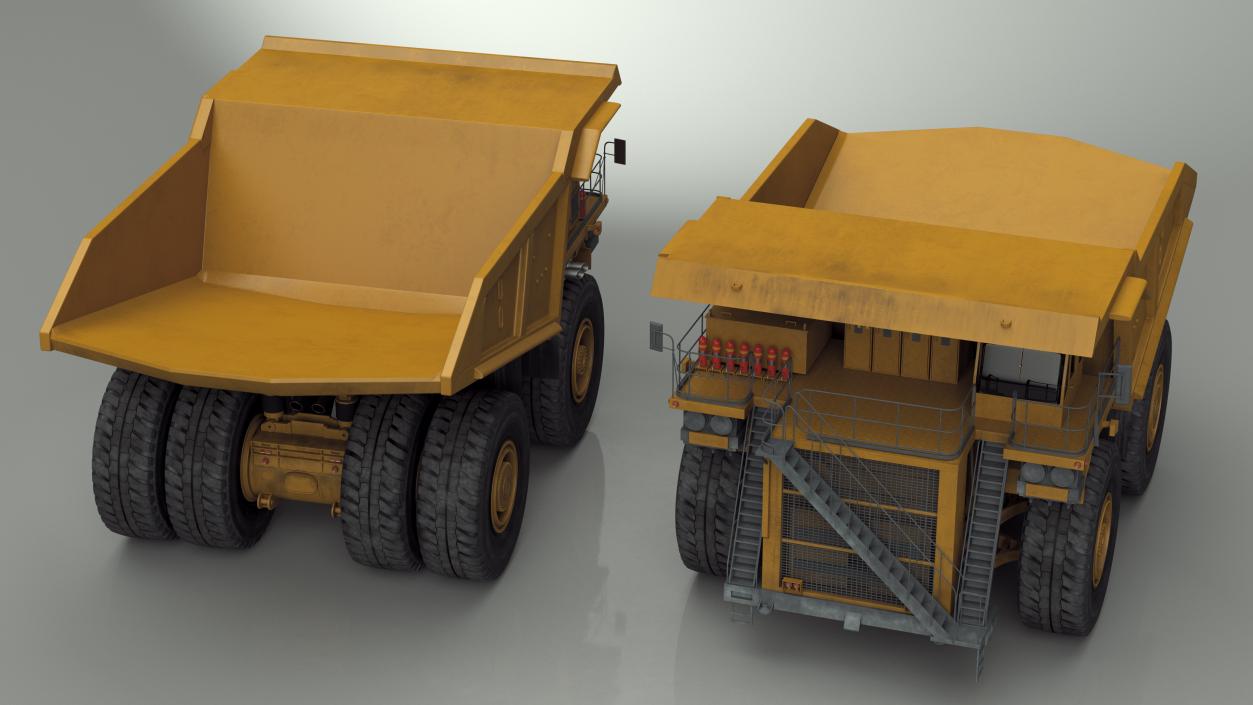 Mining Dump Truck Rigged 3D model