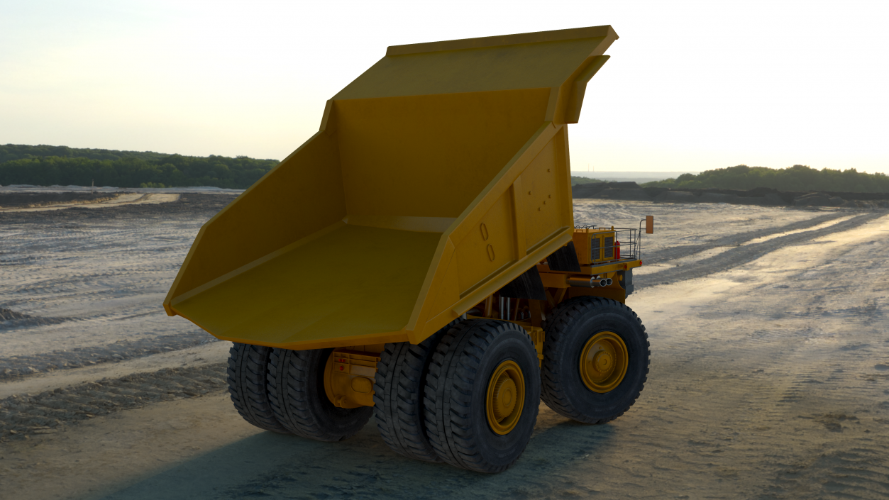 Mining Dump Truck Rigged 3D model