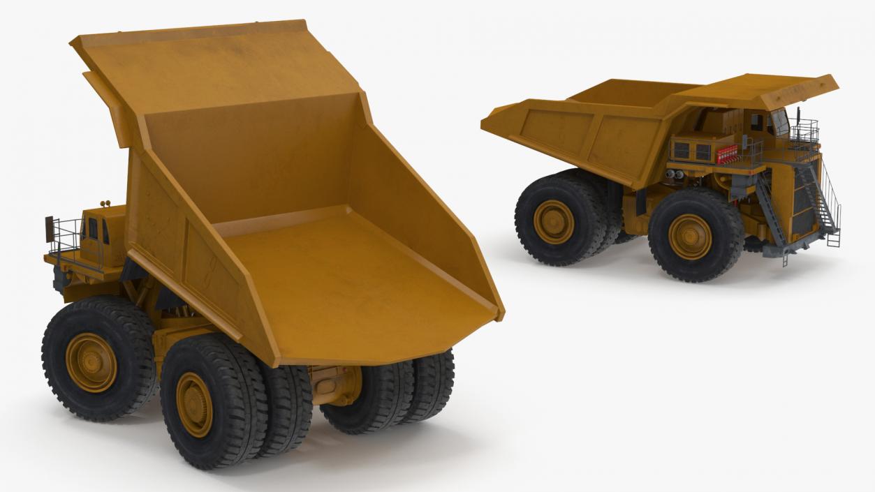 Mining Dump Truck Rigged 3D model