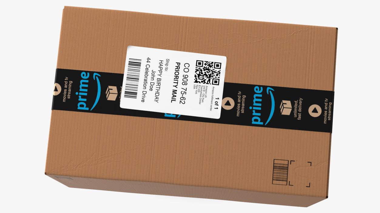 Amazon Parcels Box 41x26x26 3D