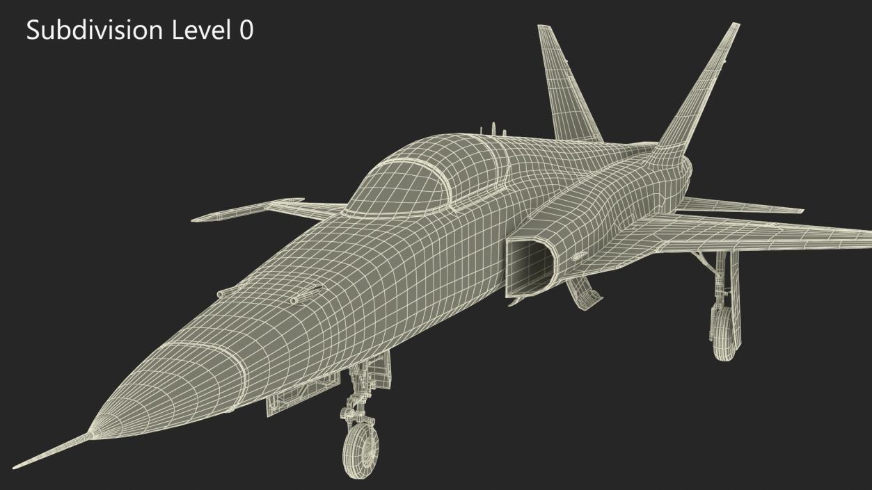 3D Camouflaged Military Fighter Jet without Rockets model