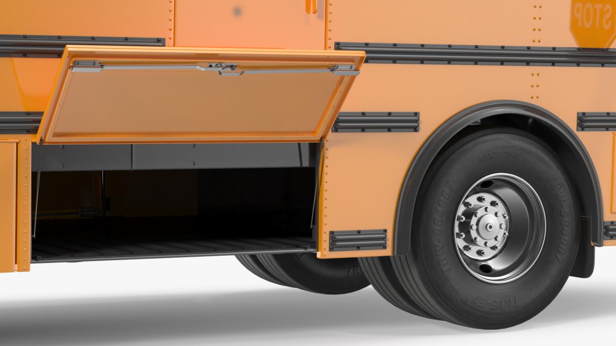 3D model Transit School Bus Rigged