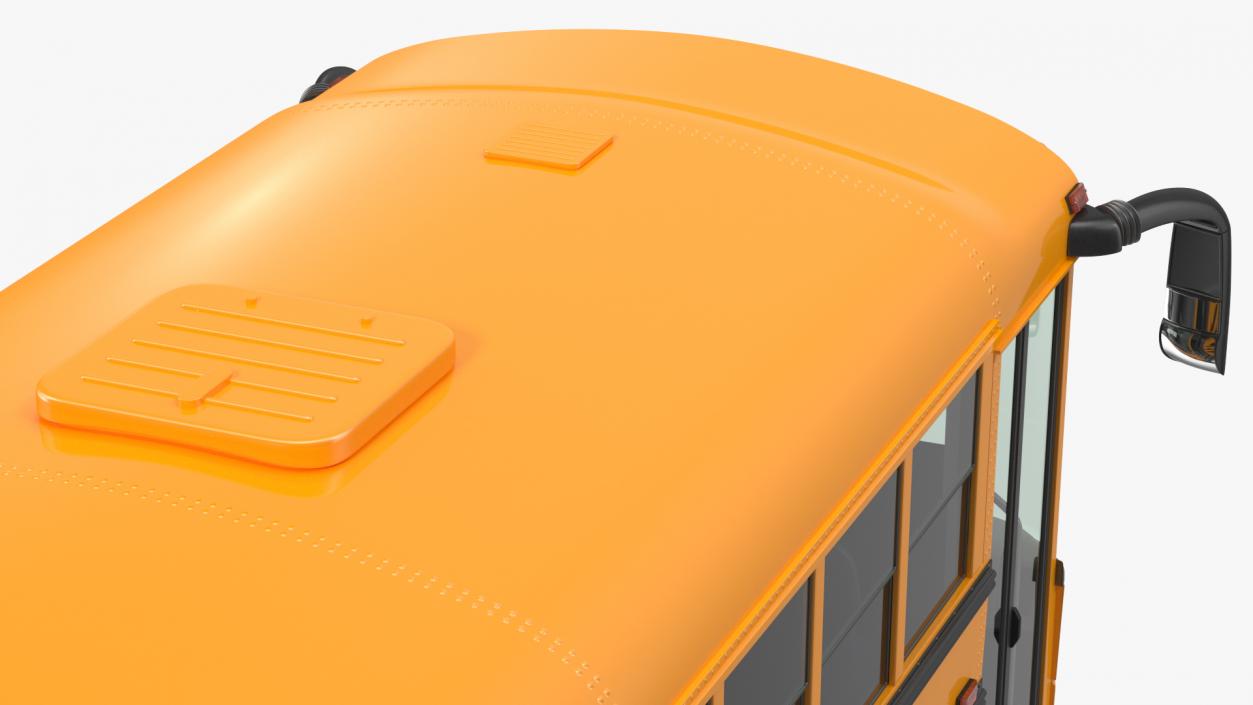 3D model Transit School Bus Rigged