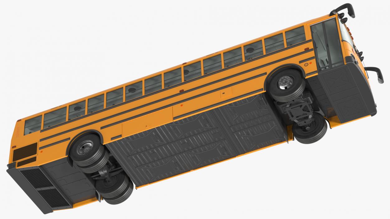 3D model Transit School Bus Rigged