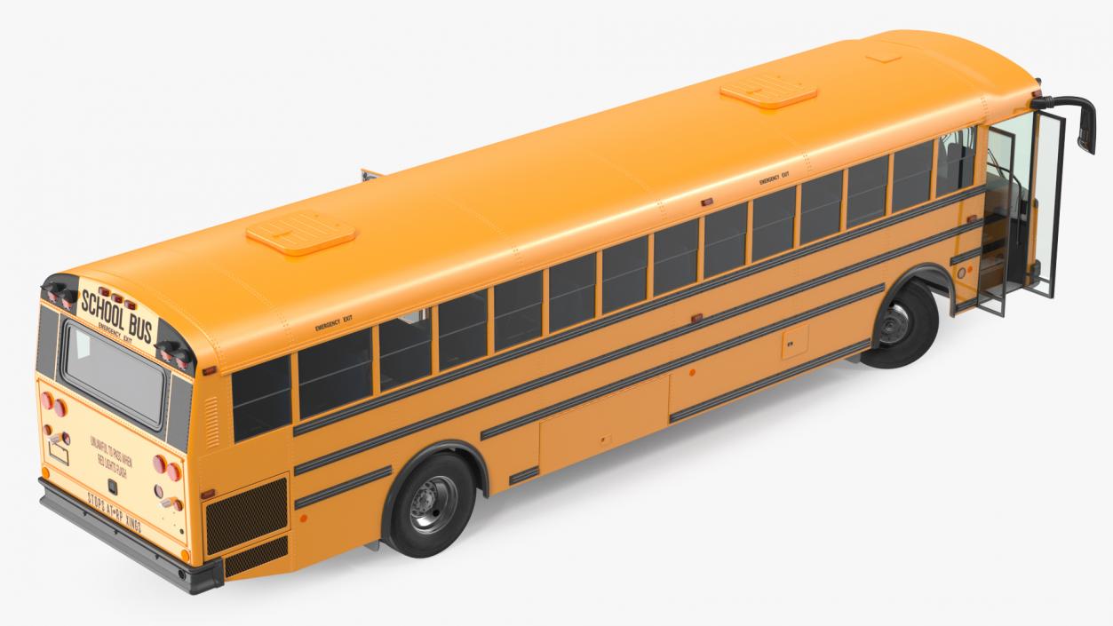 3D model Transit School Bus Rigged