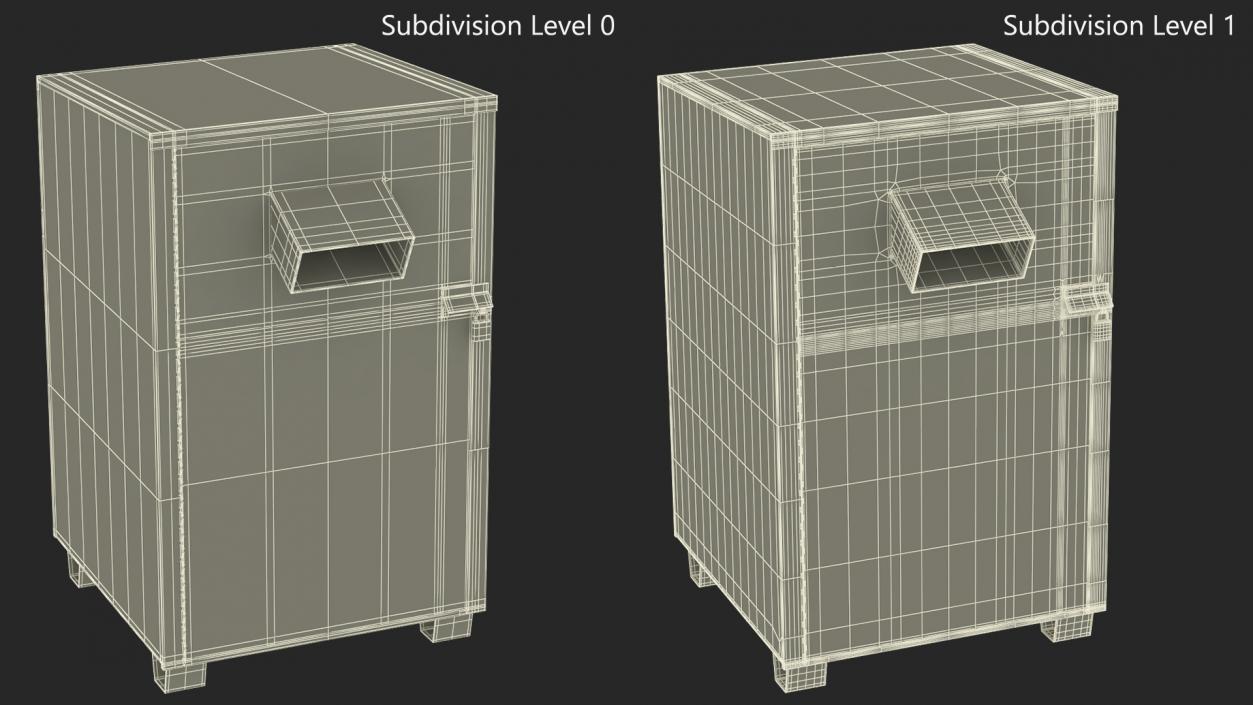 3D Book Drop Box Blue model