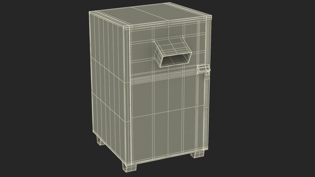 3D Book Drop Box Blue model