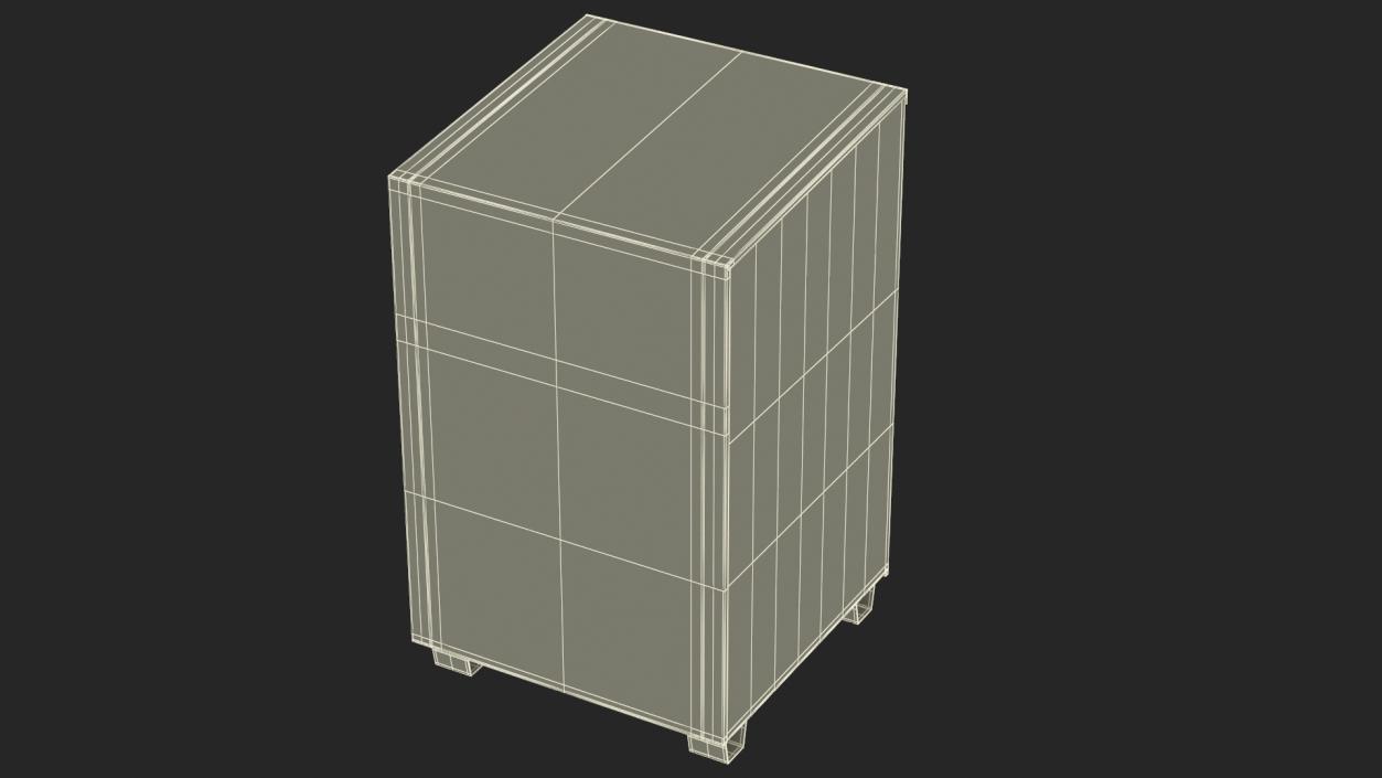 3D Book Drop Box Blue model