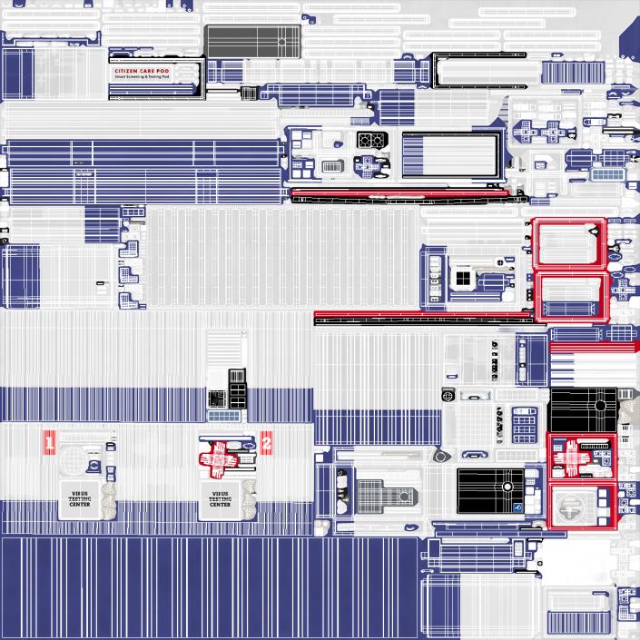 3D Modular Healthcare Facilities Container 2