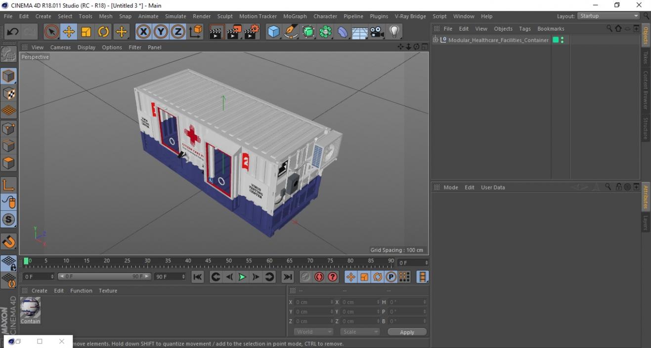 3D Modular Healthcare Facilities Container 2