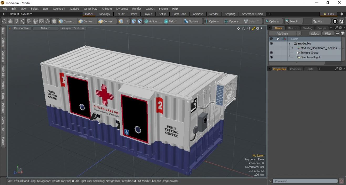 3D Modular Healthcare Facilities Container 2