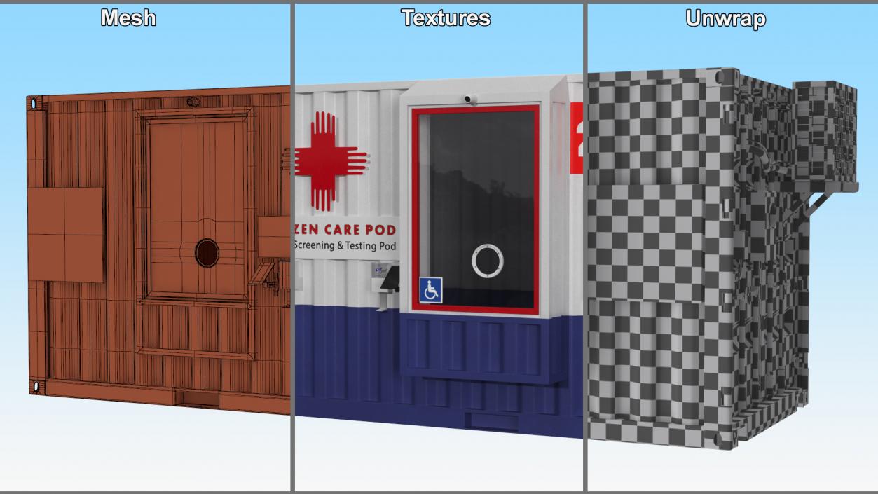 3D Modular Healthcare Facilities Container 2