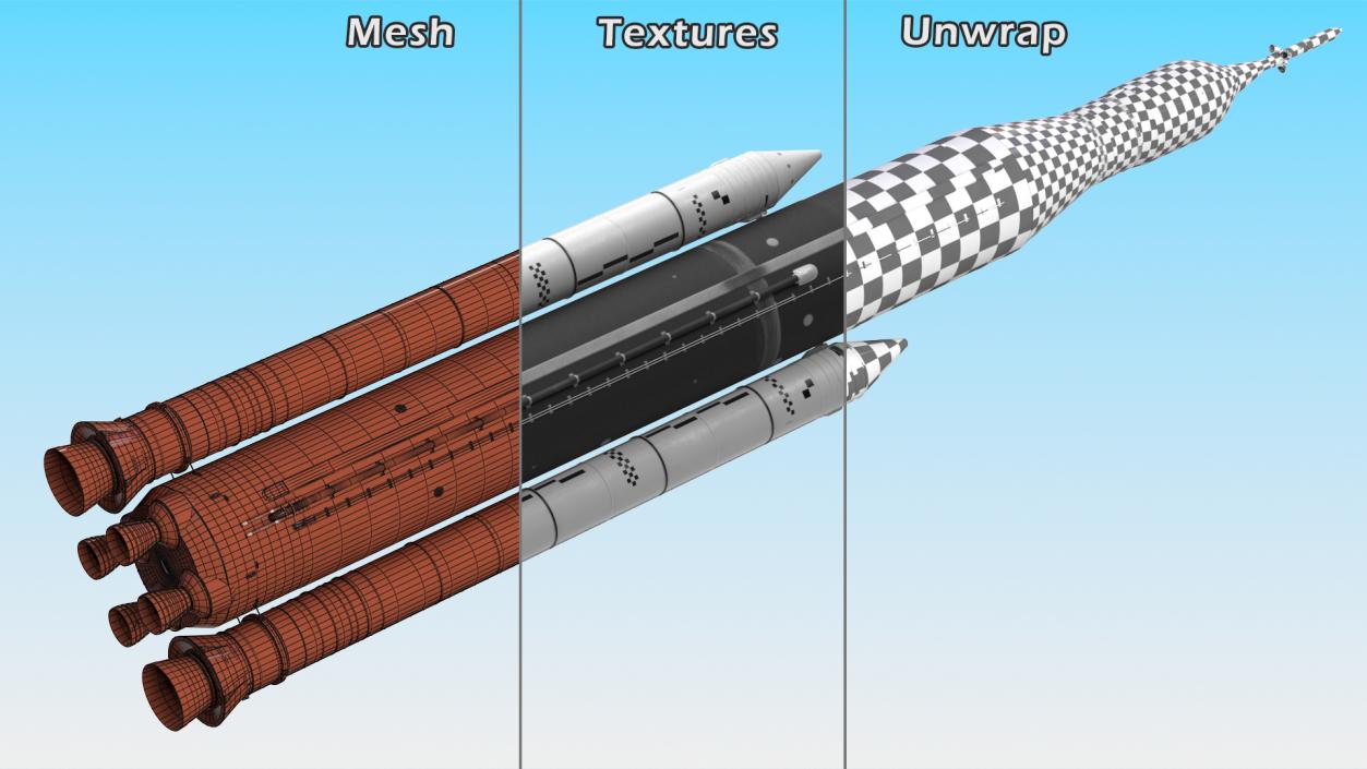 Space Launch System 3D model