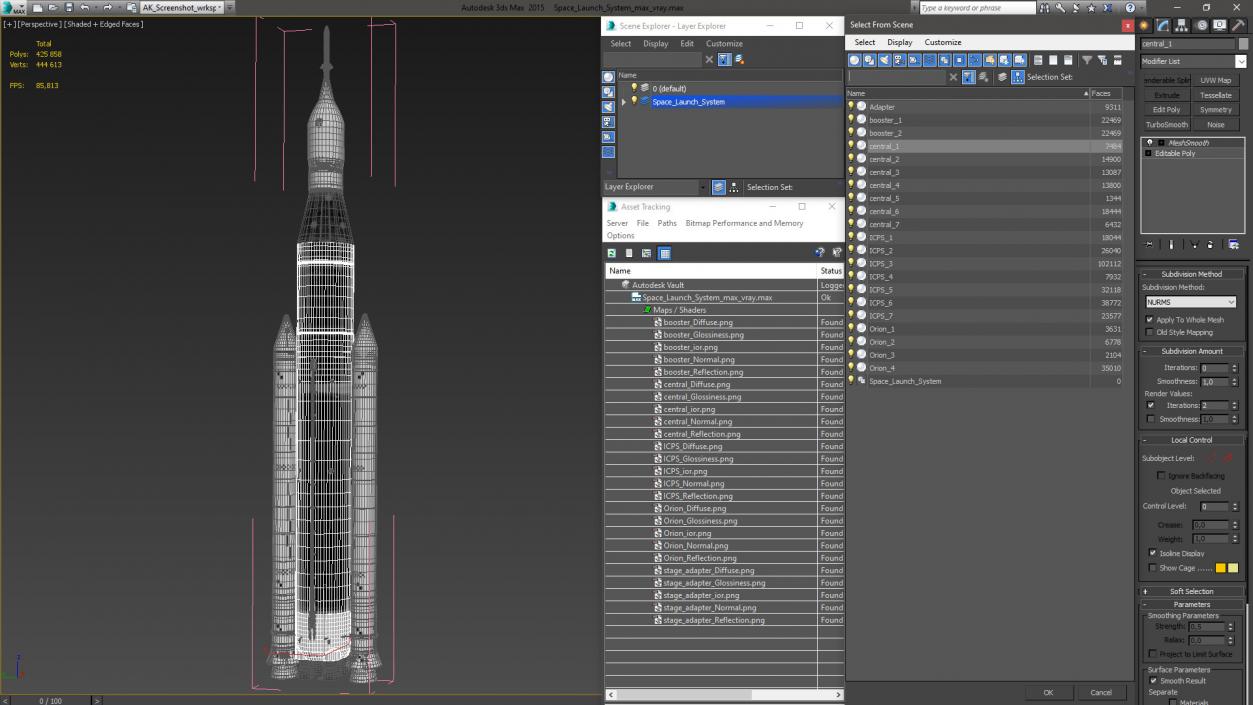 Space Launch System 3D model