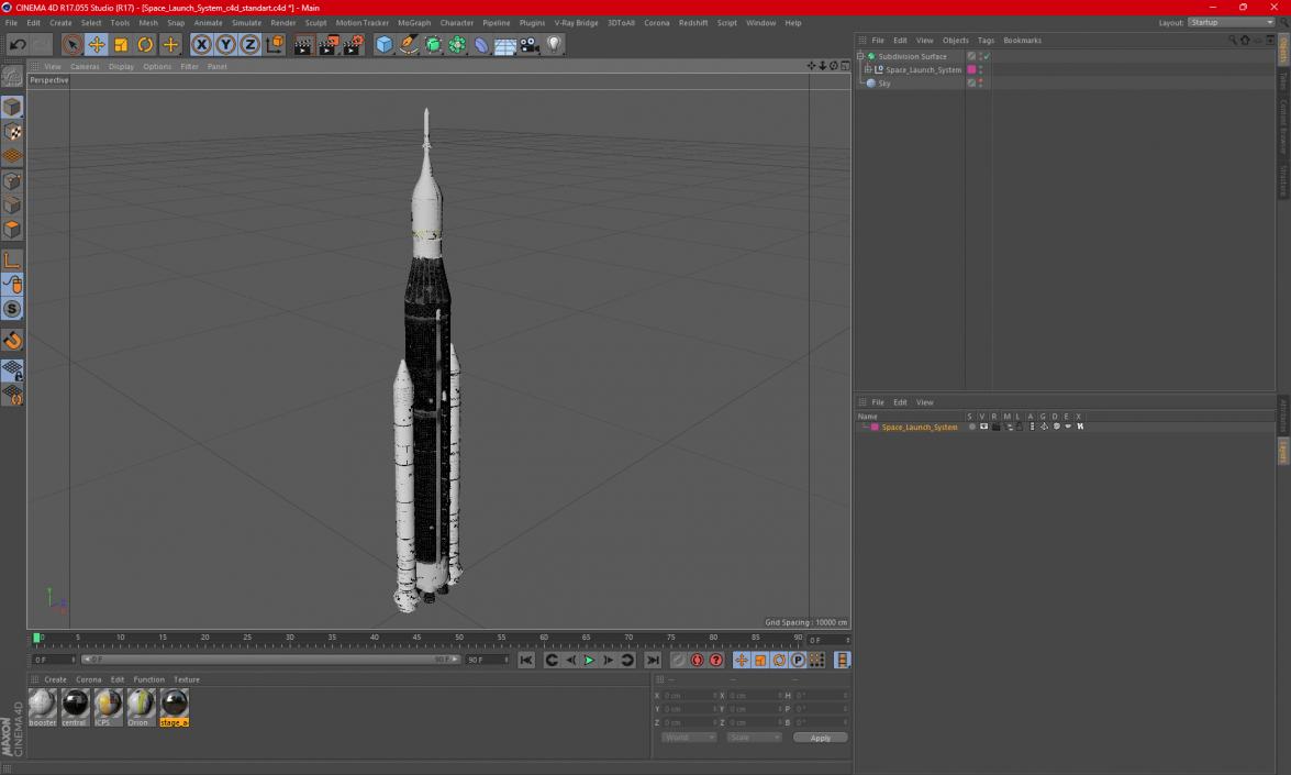 Space Launch System 3D model