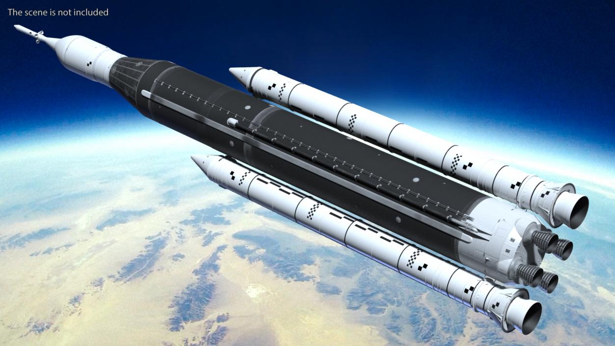 Space Launch System 3D model