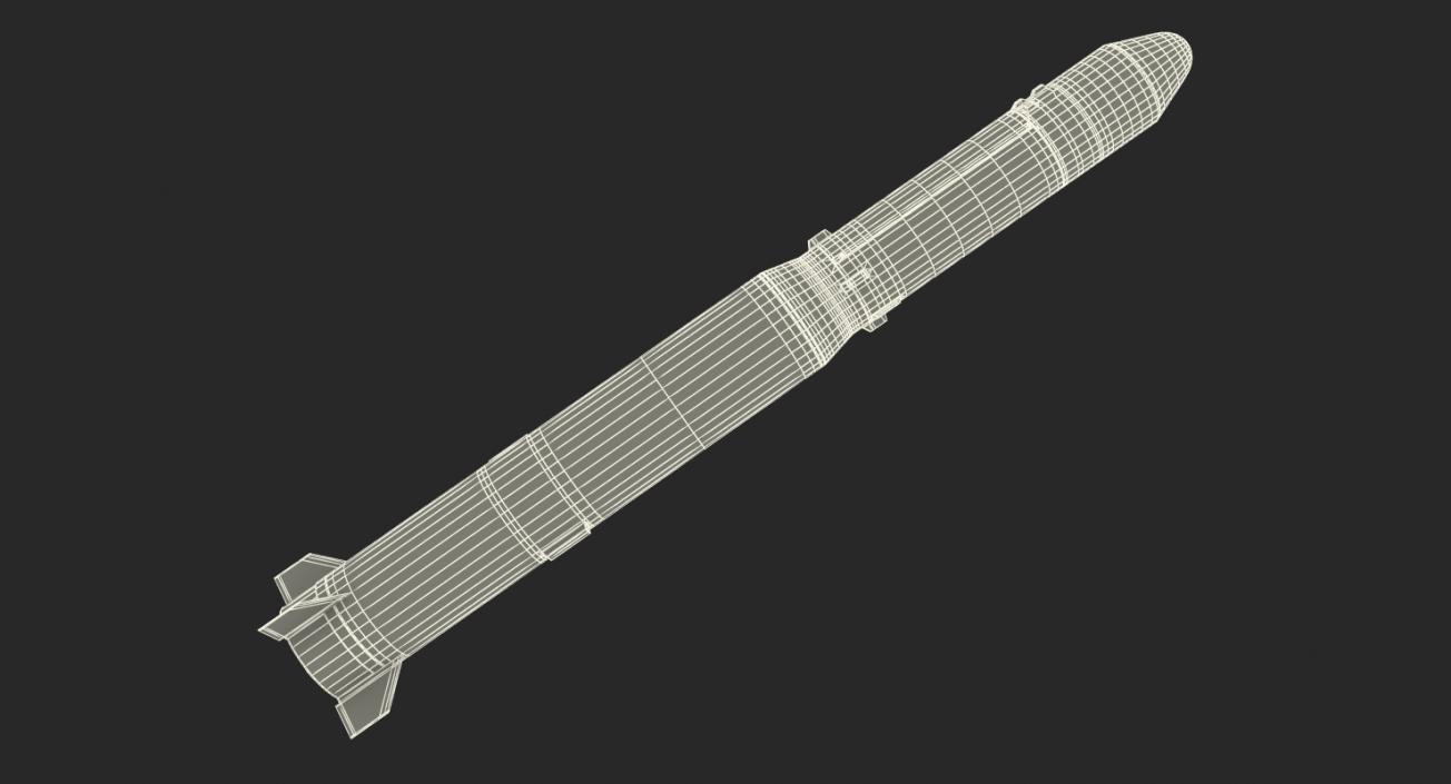 3D model No dong A North Korean Missile