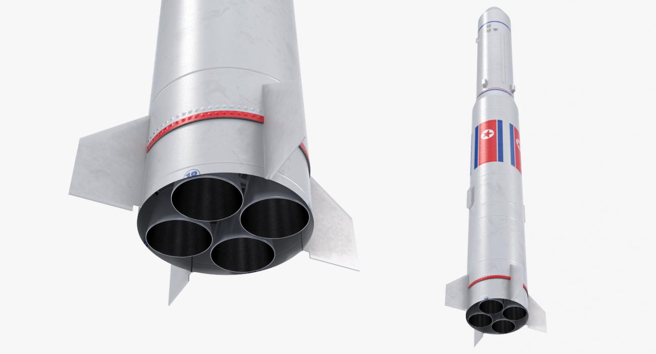 3D model No dong A North Korean Missile