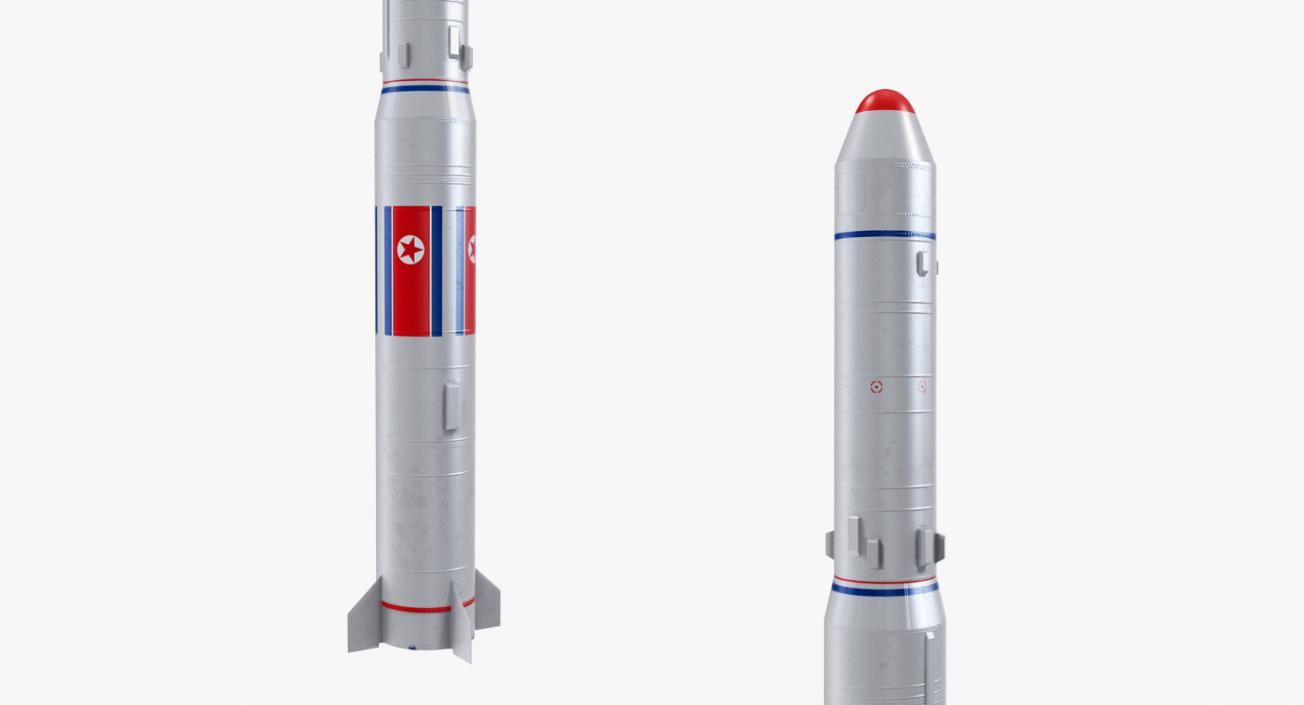 3D model No dong A North Korean Missile