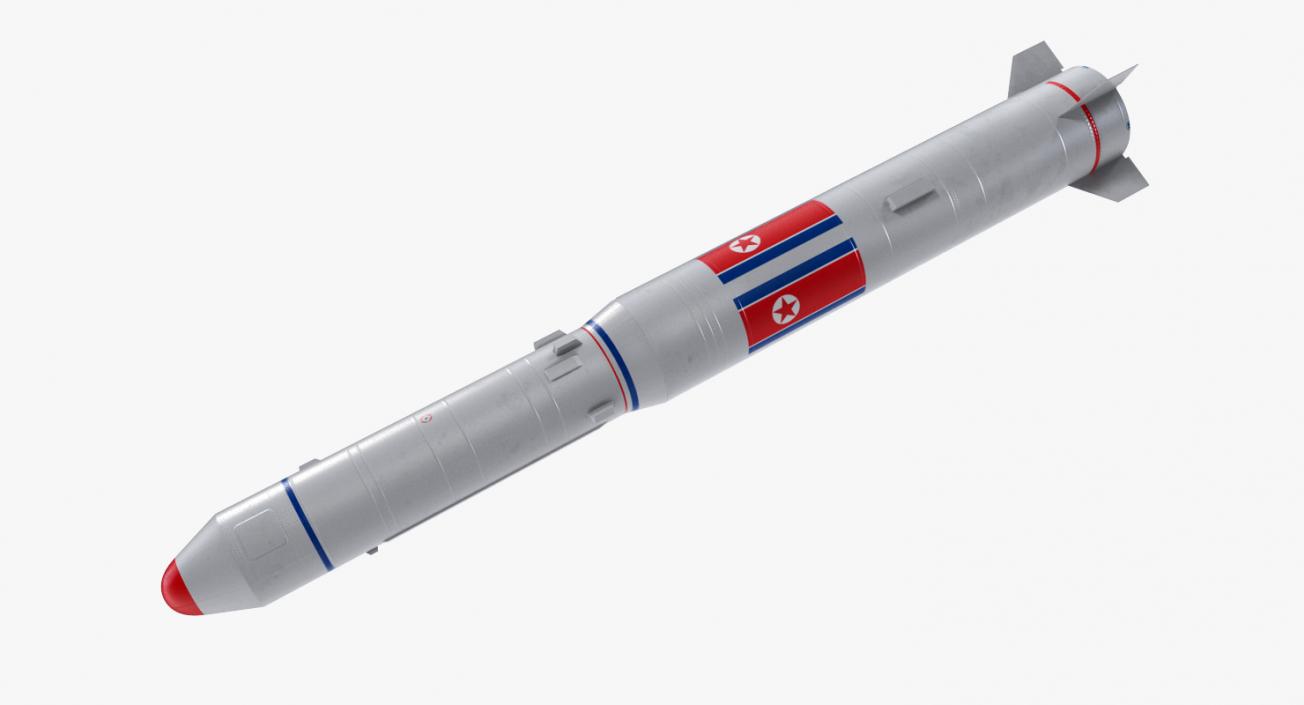 3D model No dong A North Korean Missile