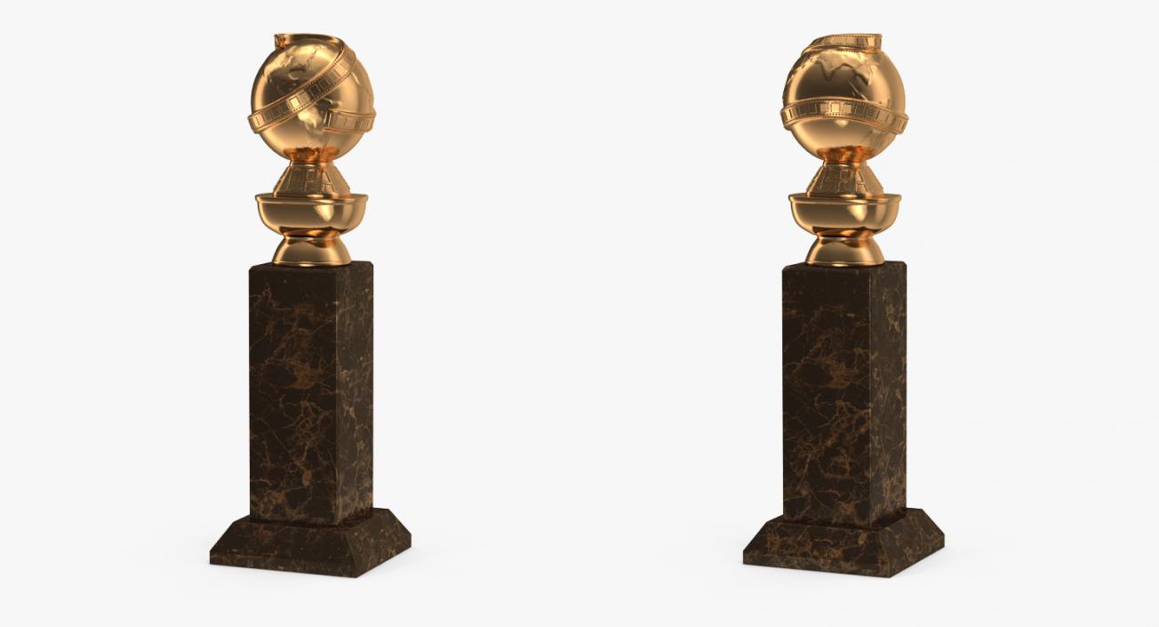 3D Golden Globe Award model