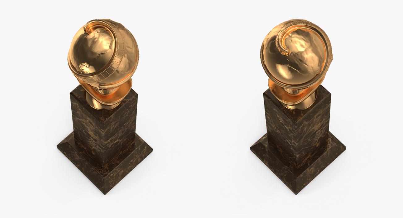 3D Golden Globe Award model