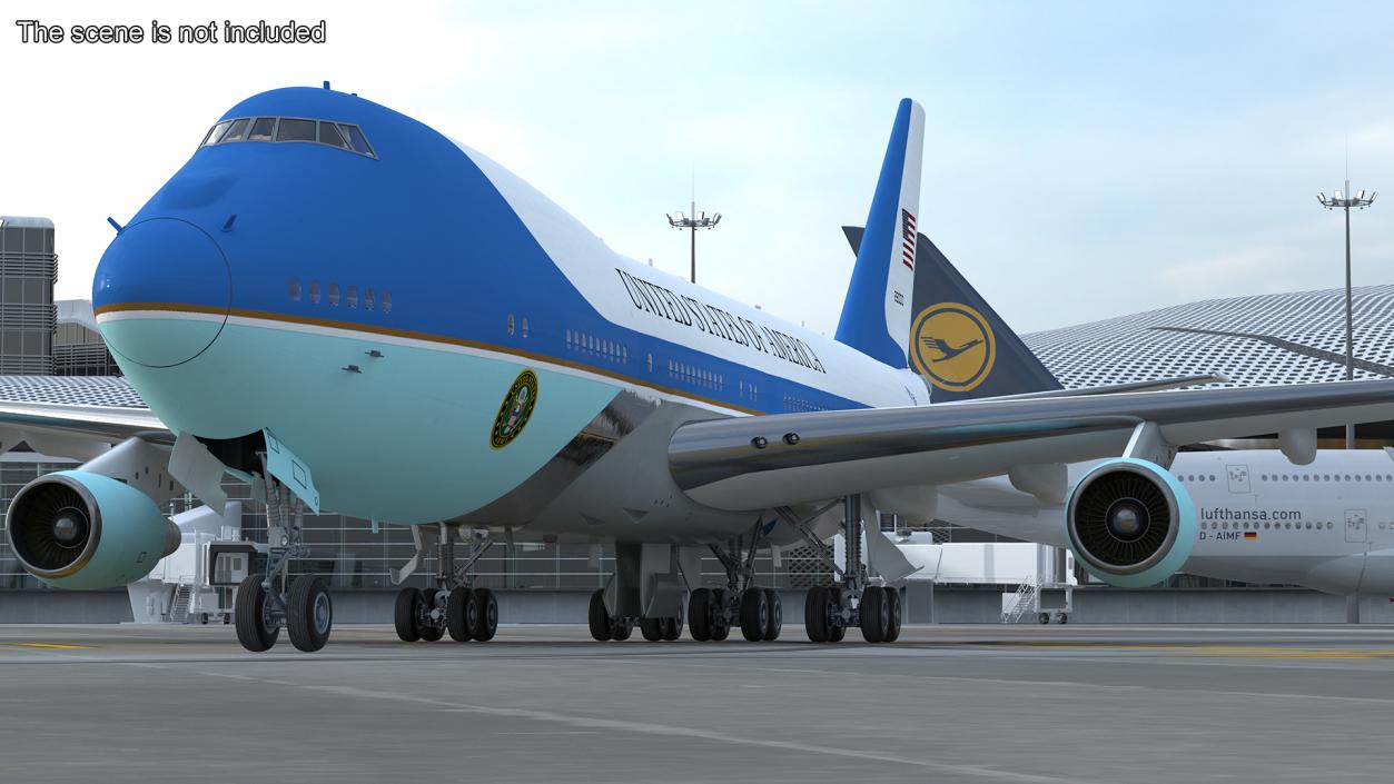 3D USA President Aircraft Boeing E4B model