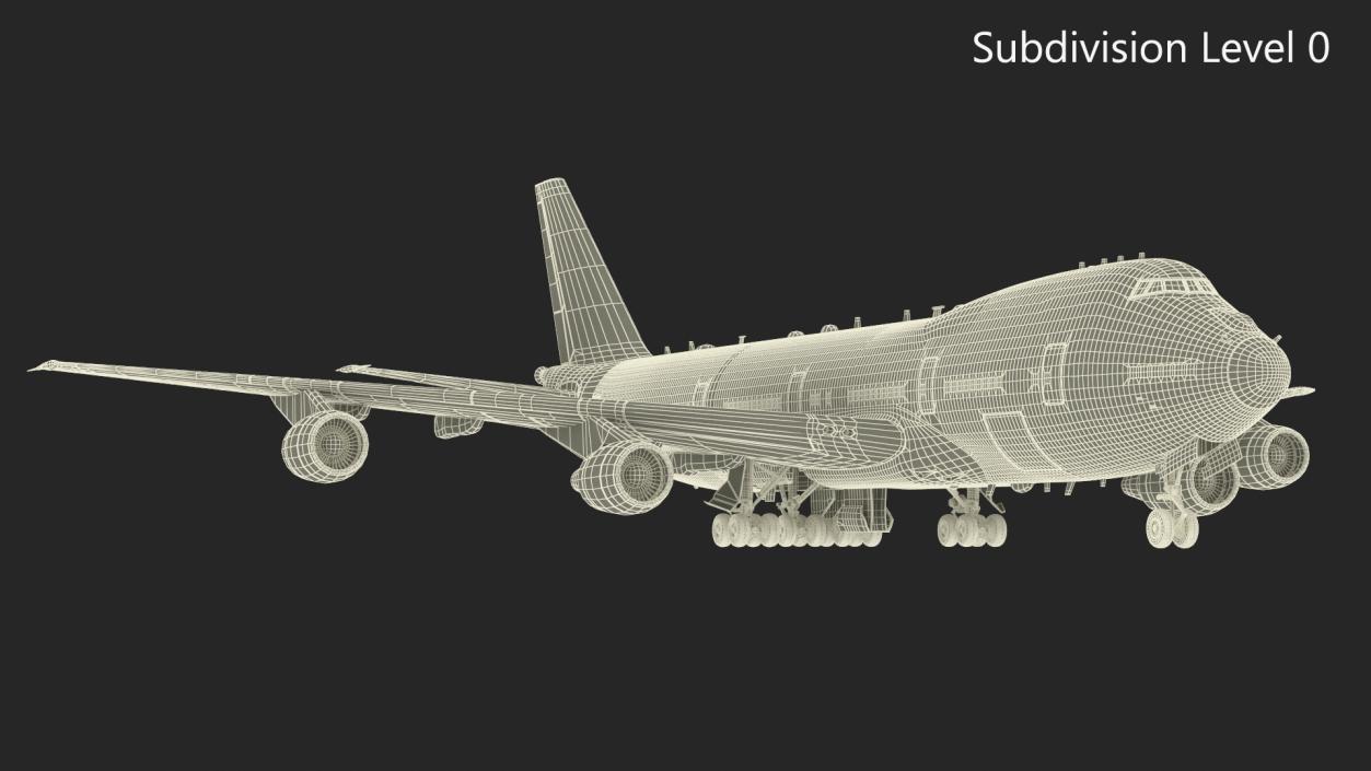 3D USA President Aircraft Boeing E4B model