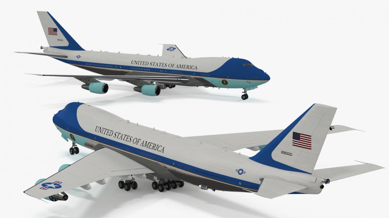 3D USA President Aircraft Boeing E4B model