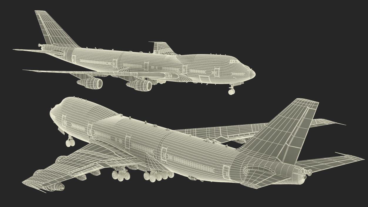 3D USA President Aircraft Boeing E4B model