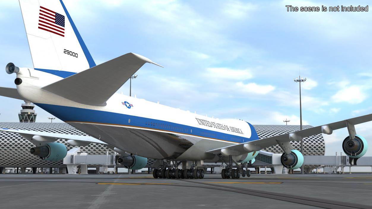 3D USA President Aircraft Boeing E4B model