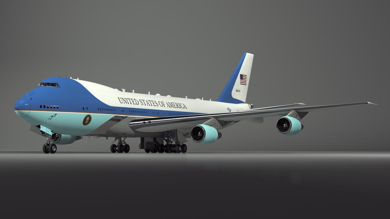 3D USA President Aircraft Boeing E4B model