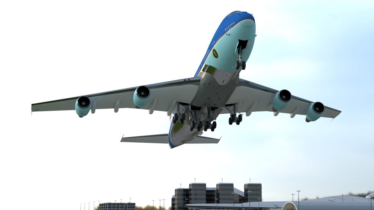 3D USA President Aircraft Boeing E4B model