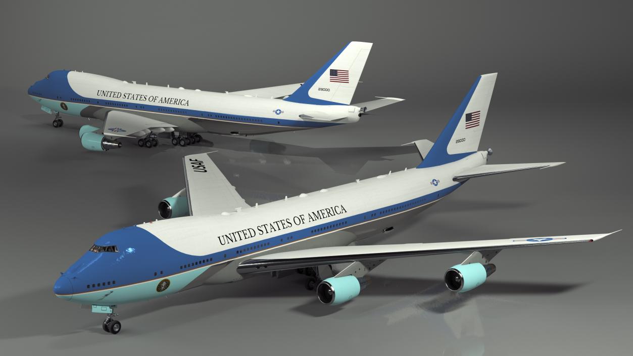 3D USA President Aircraft Boeing E4B model