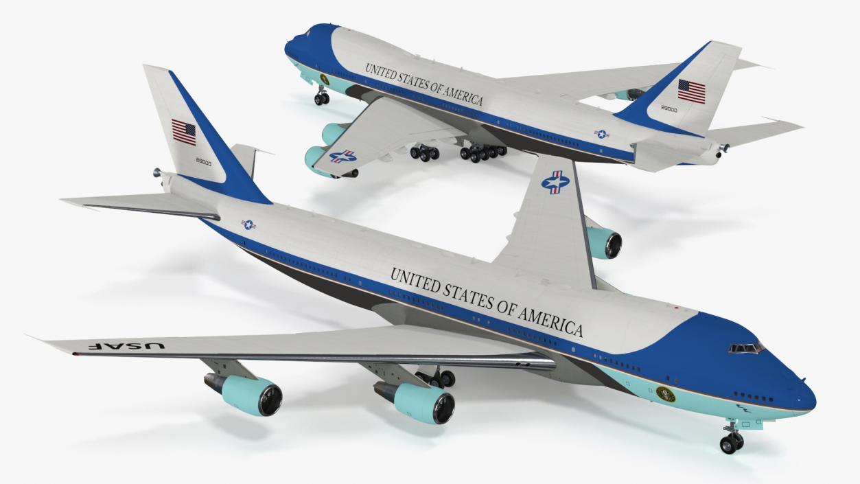 3D USA President Aircraft Boeing E4B model