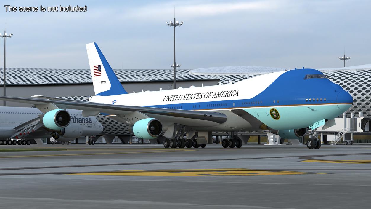 3D USA President Aircraft Boeing E4B model