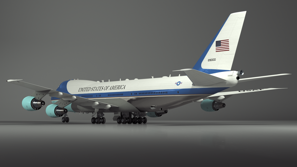 3D USA President Aircraft Boeing E4B model