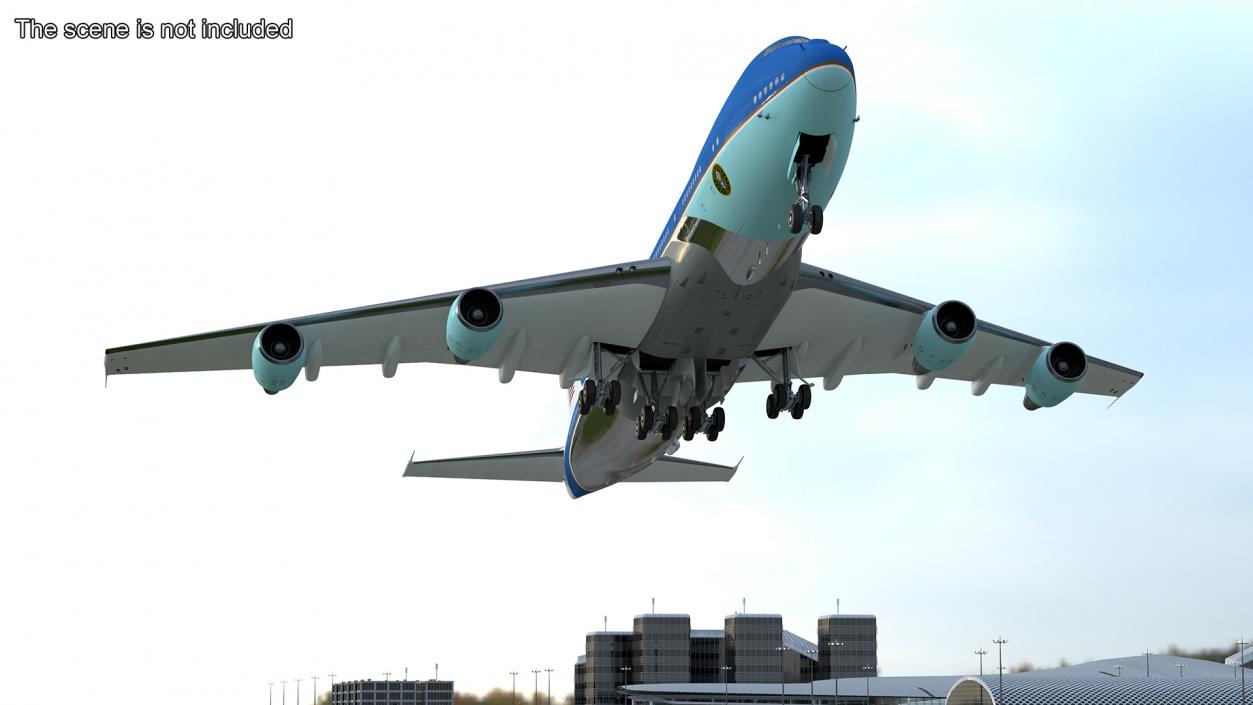 3D USA President Aircraft Boeing E4B model