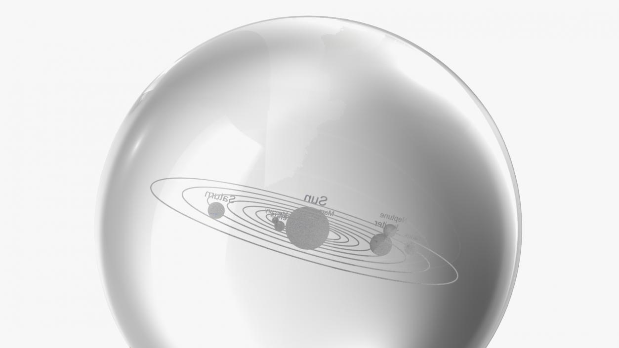 3D model Solar System Crystal Ball