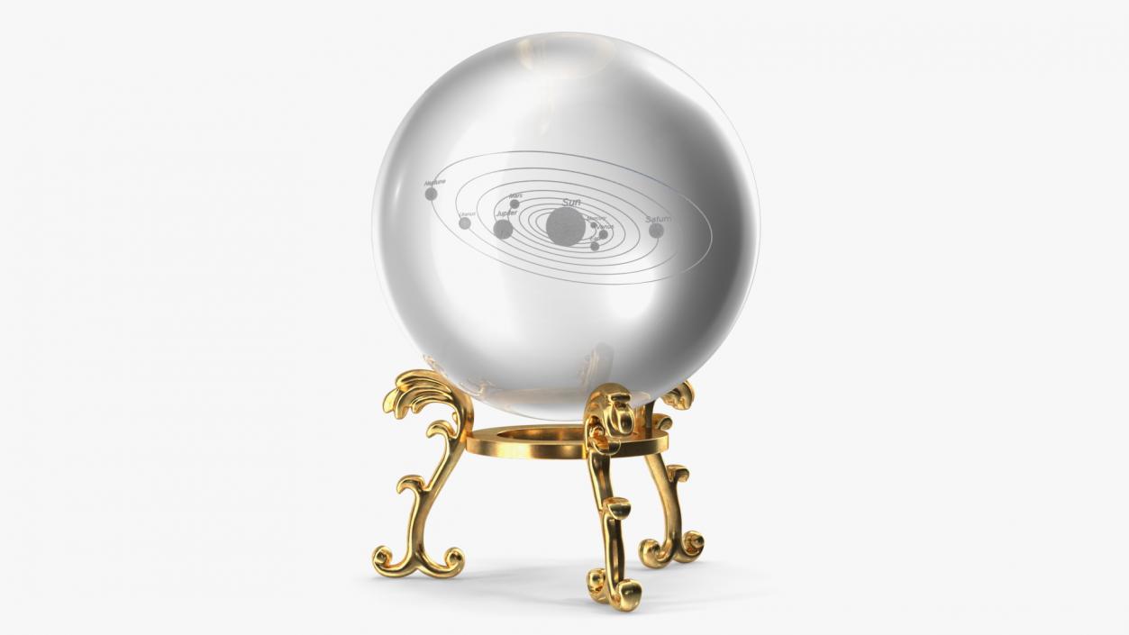 3D model Solar System Crystal Ball