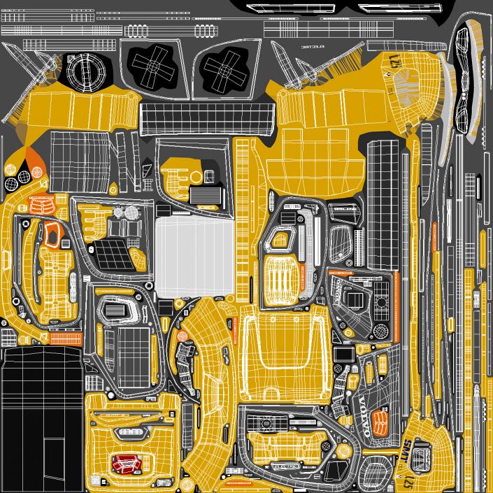 Volvo L25 Electric Loader with Bucket Rigged 3D model