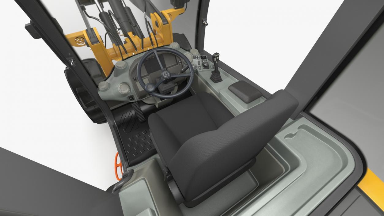 Volvo L25 Electric Loader with Bucket Rigged 3D model