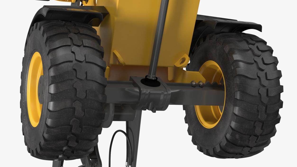 Volvo L25 Electric Loader with Bucket Rigged 3D model