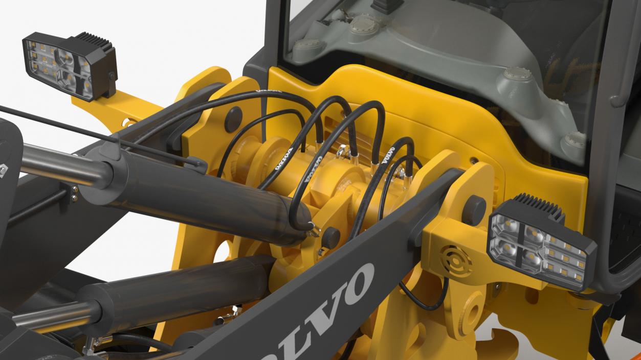 Volvo L25 Electric Loader with Bucket Rigged 3D model