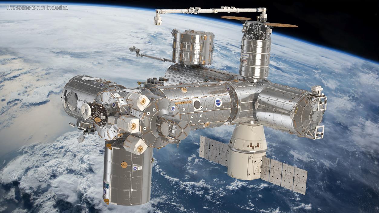 3D model International Space Station Modules