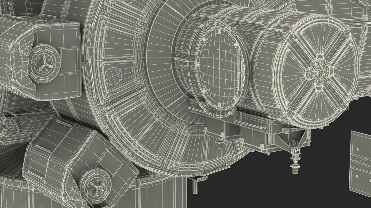 3D model International Space Station Modules