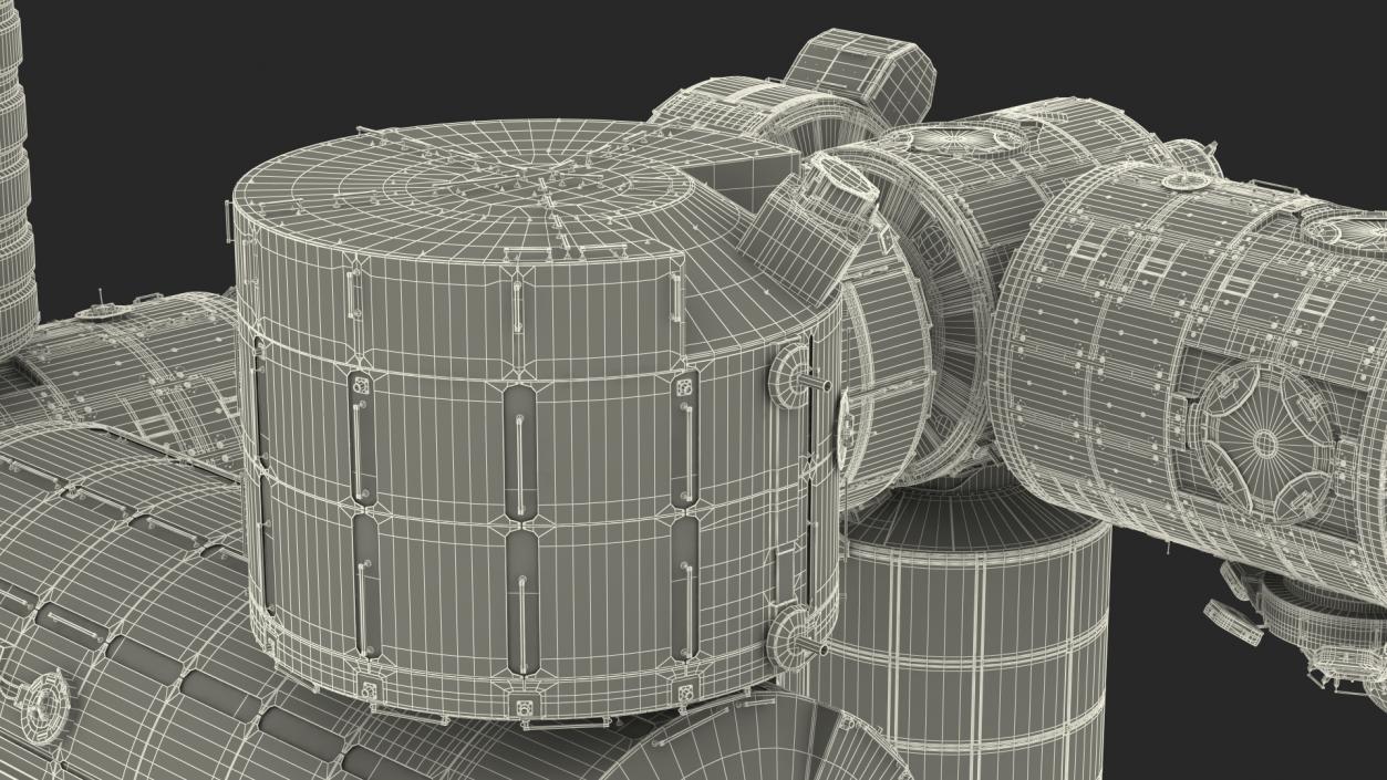 3D model International Space Station Modules