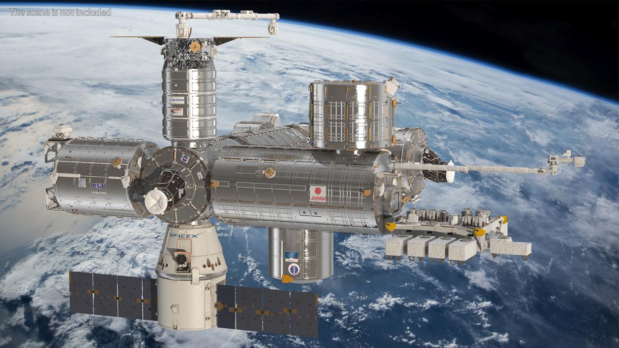 3D model International Space Station Modules