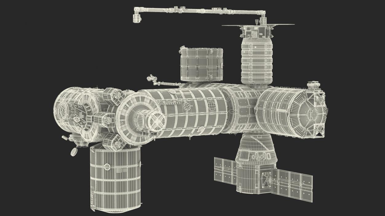 3D model International Space Station Modules